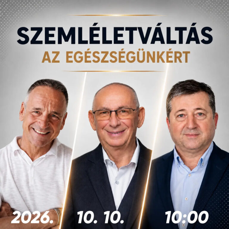ELŐADÁS 2026.10.10. – Szemléletváltás az egészségünkért