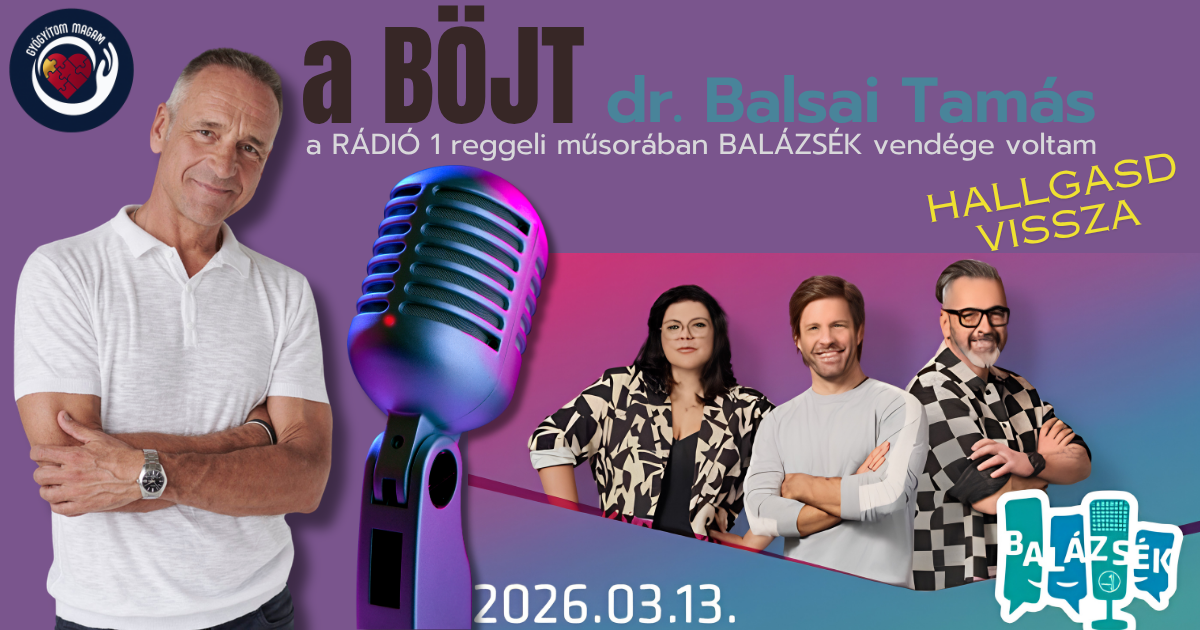 dr. Balsai Tamás a BÖJT-ről a Rádió 1 vendége – 2026. március 13.